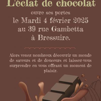 Flyer ouverture L'éclat de chocolat